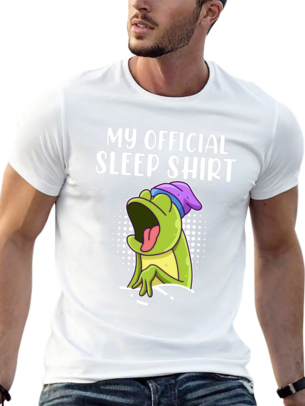Official Sleep Shirt - Funny Frog Graphic Tee