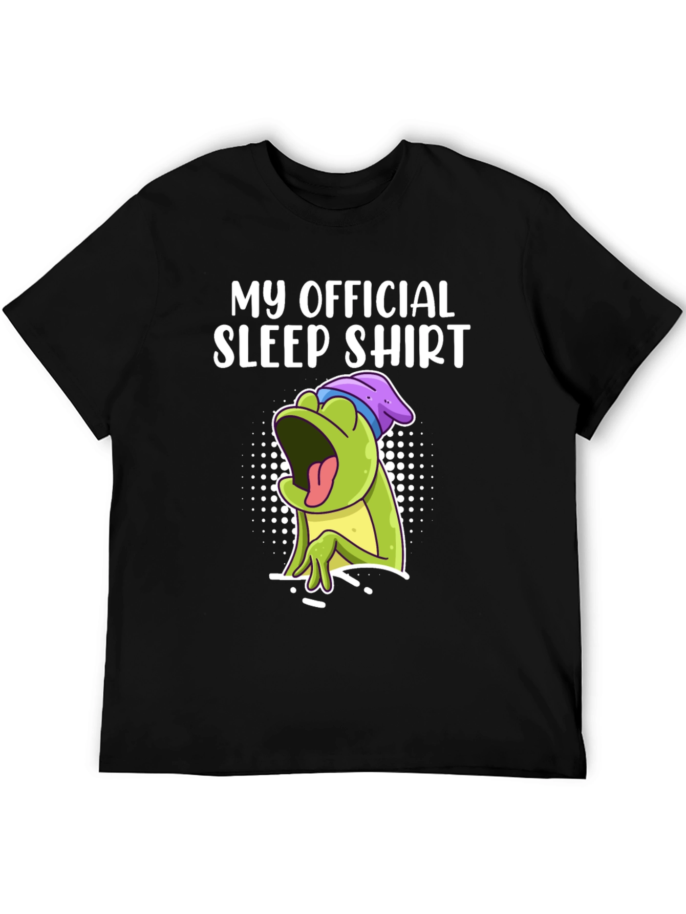 Official Sleep Shirt - Funny Frog Graphic Tee