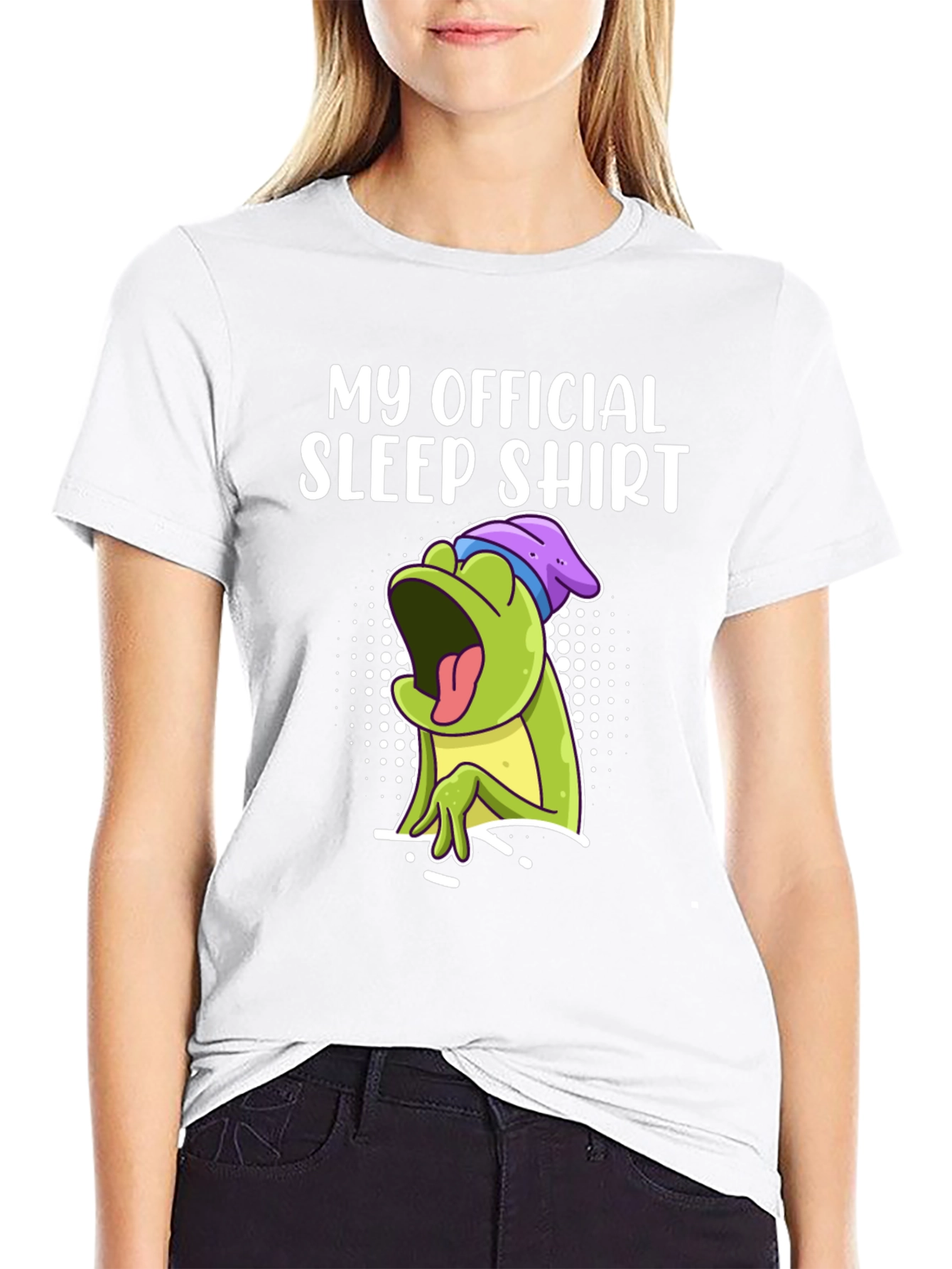 Official Sleep Shirt - Funny Frog Graphic Tee