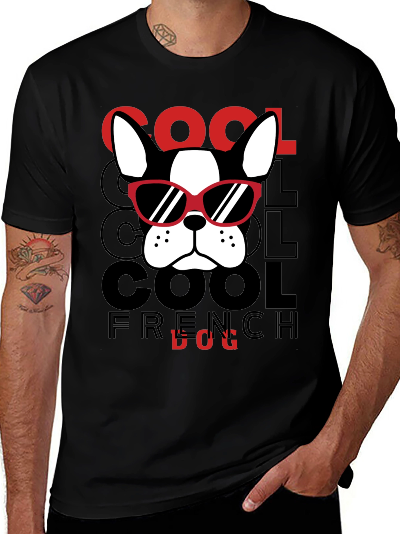 Cool French Bulldog Graphic Tee - Trendy Dog Lover Shirt