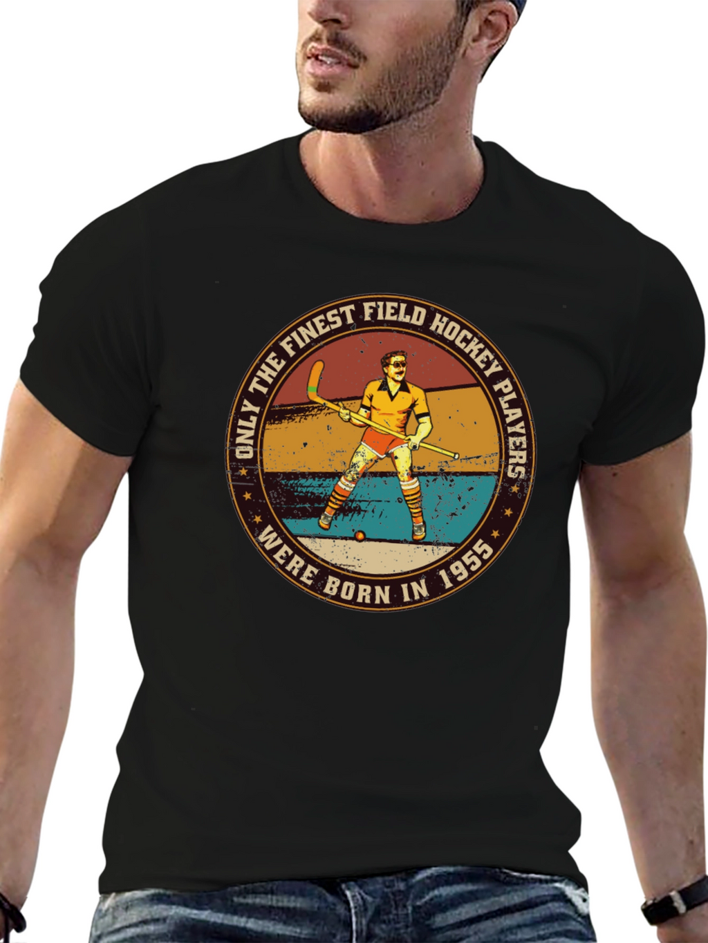 Field Hockey Player 1955 Graphic T-Shirt