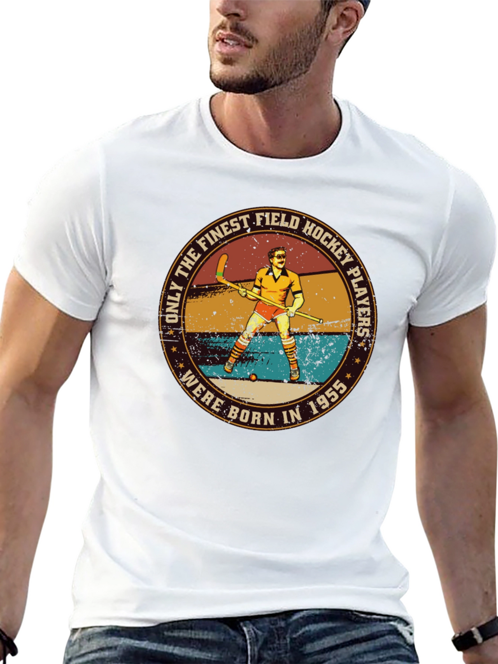 Field Hockey Player 1955 Graphic T-Shirt