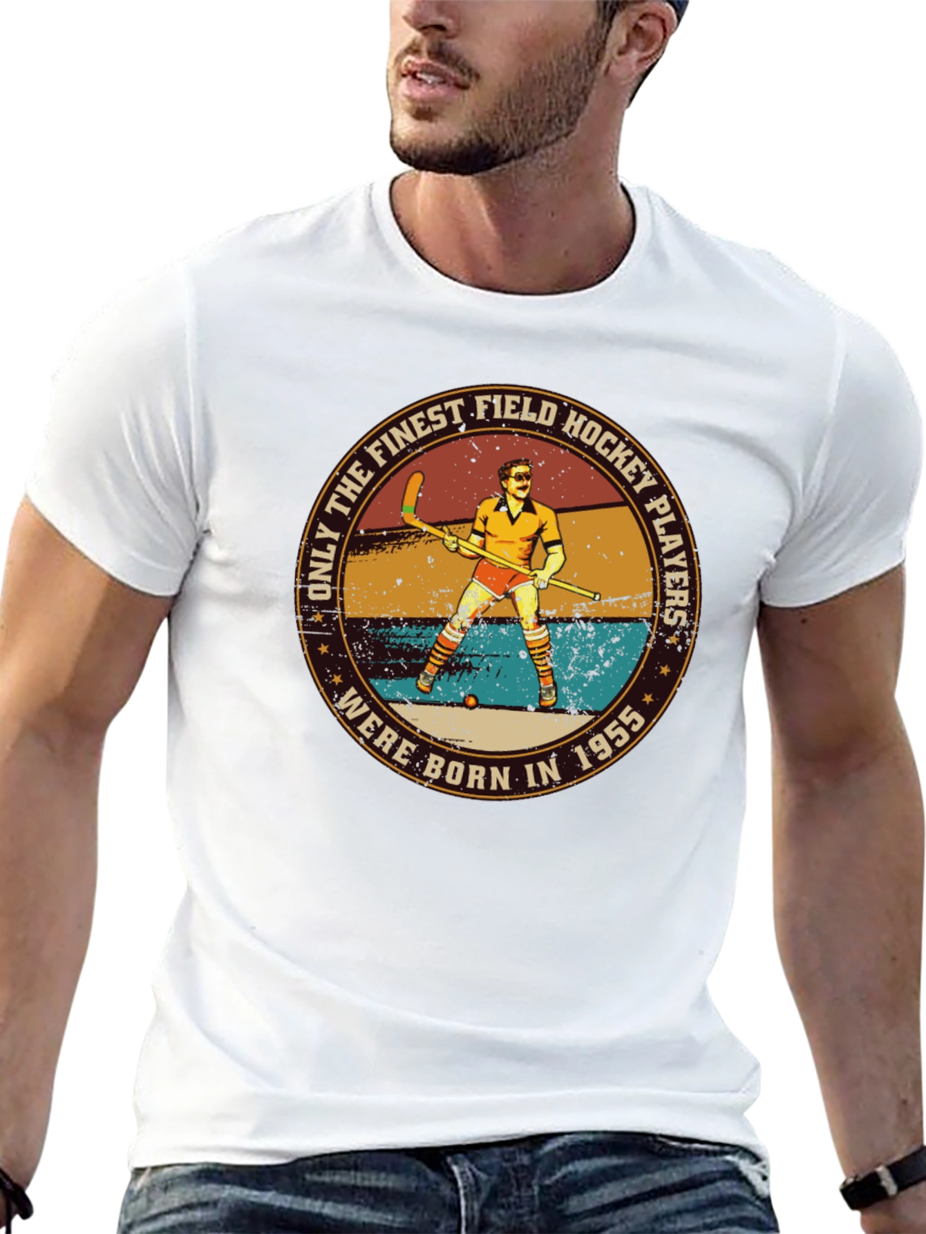 Field Hockey Player 1955 Graphic T-Shirt