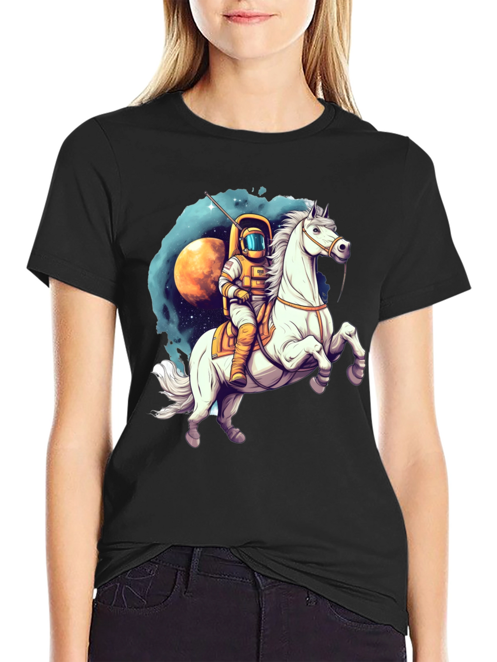 Astronaut Riding Horse T-Shirt