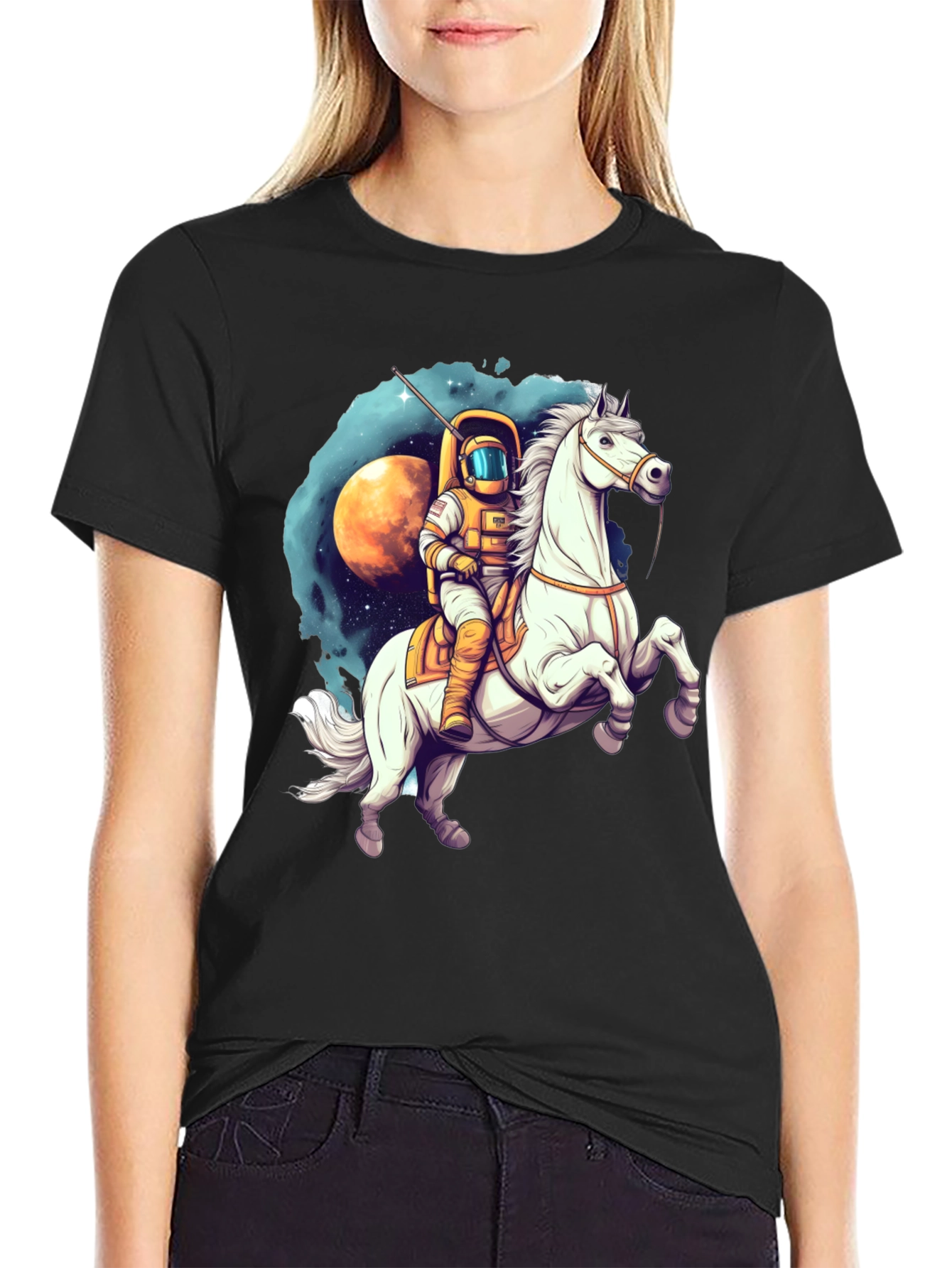 Astronaut Riding Horse T-Shirt