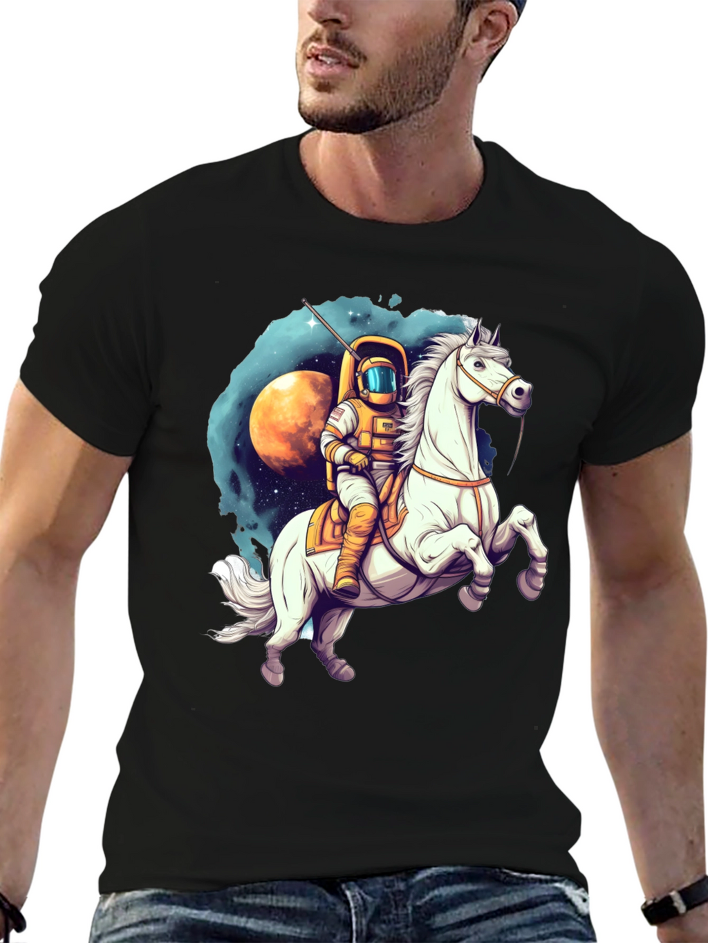Astronaut Riding Horse T-Shirt