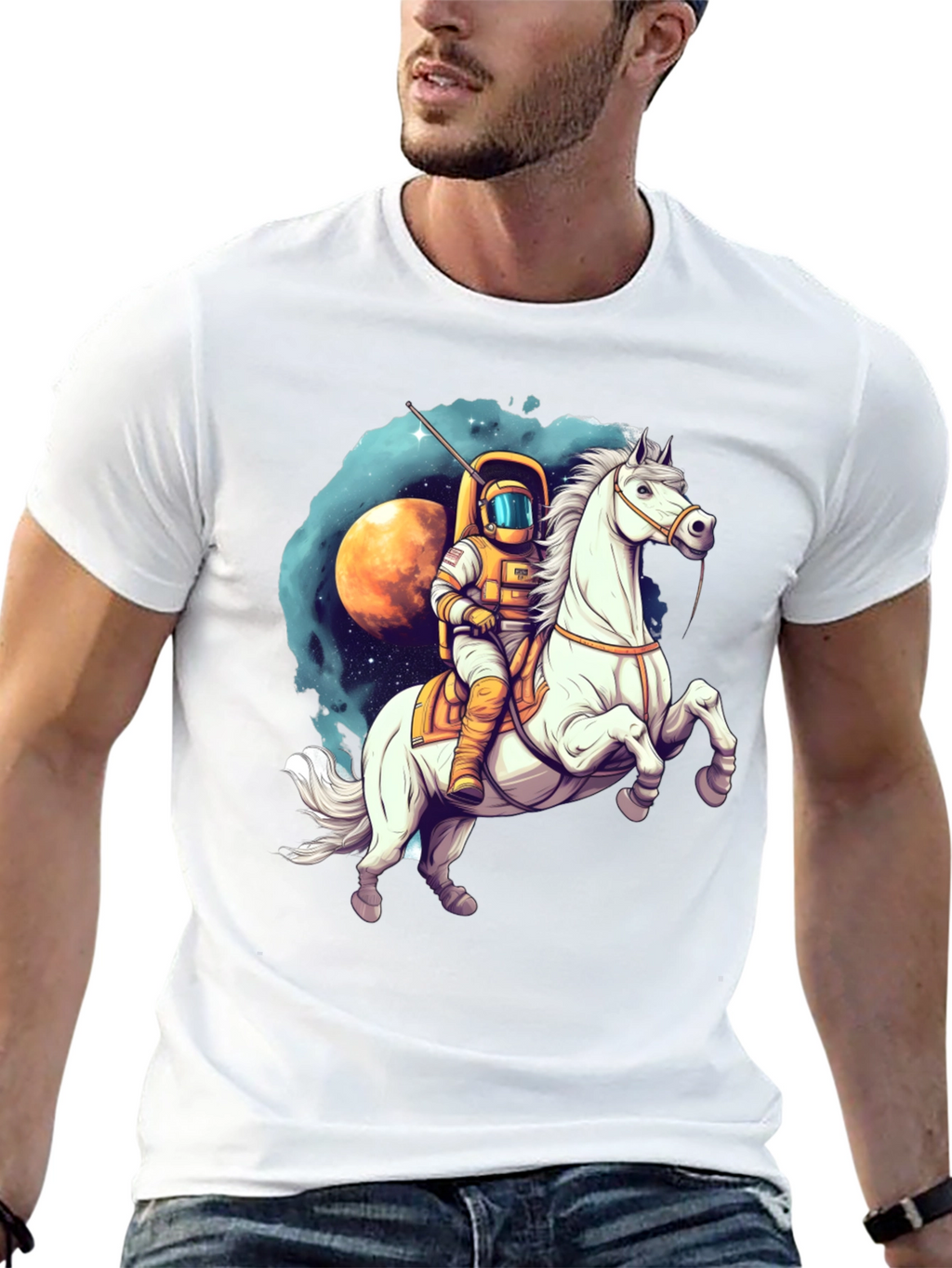 Astronaut Riding Horse T-Shirt