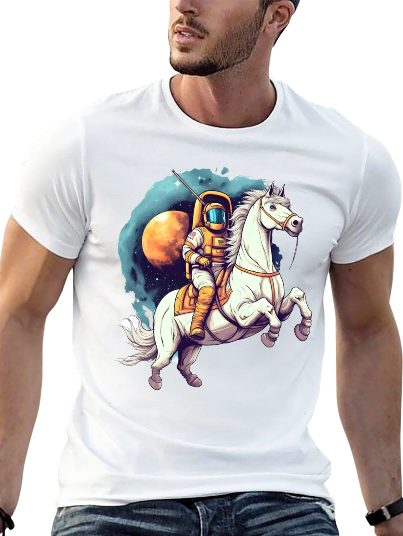 Astronaut Riding Horse T-Shirt