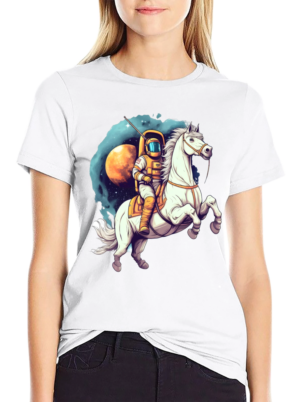 Astronaut Riding Horse T-Shirt