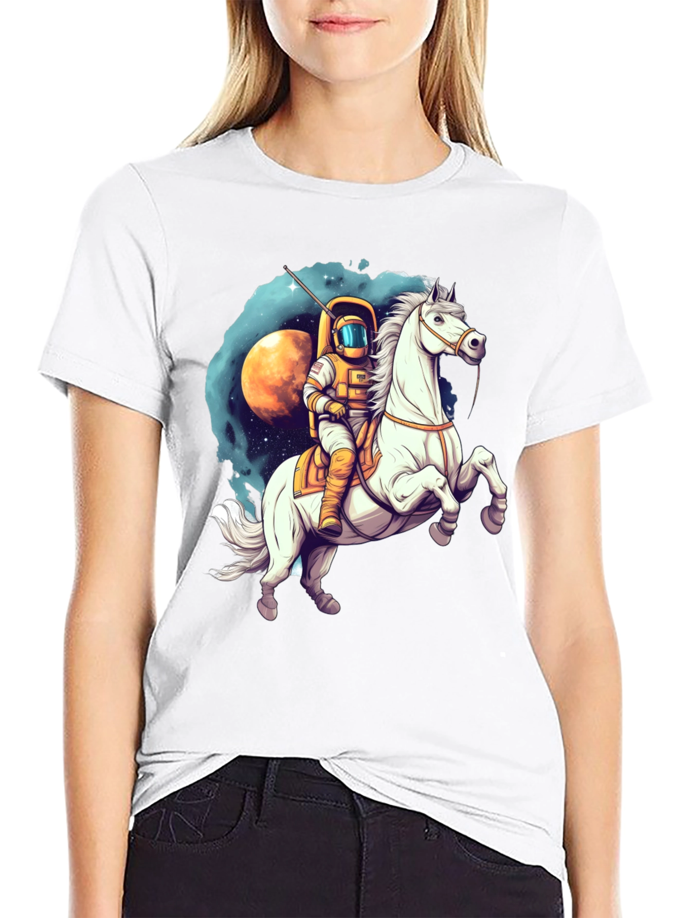 Astronaut Riding Horse T-Shirt