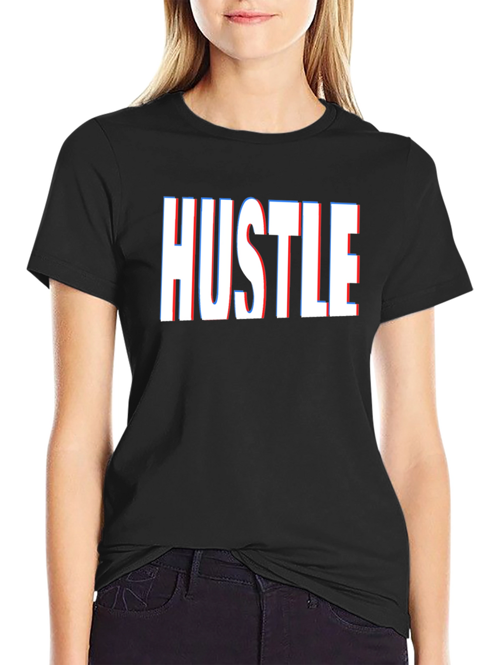 HUSTLE Graphic T-Shirt - Bold Statement Tee