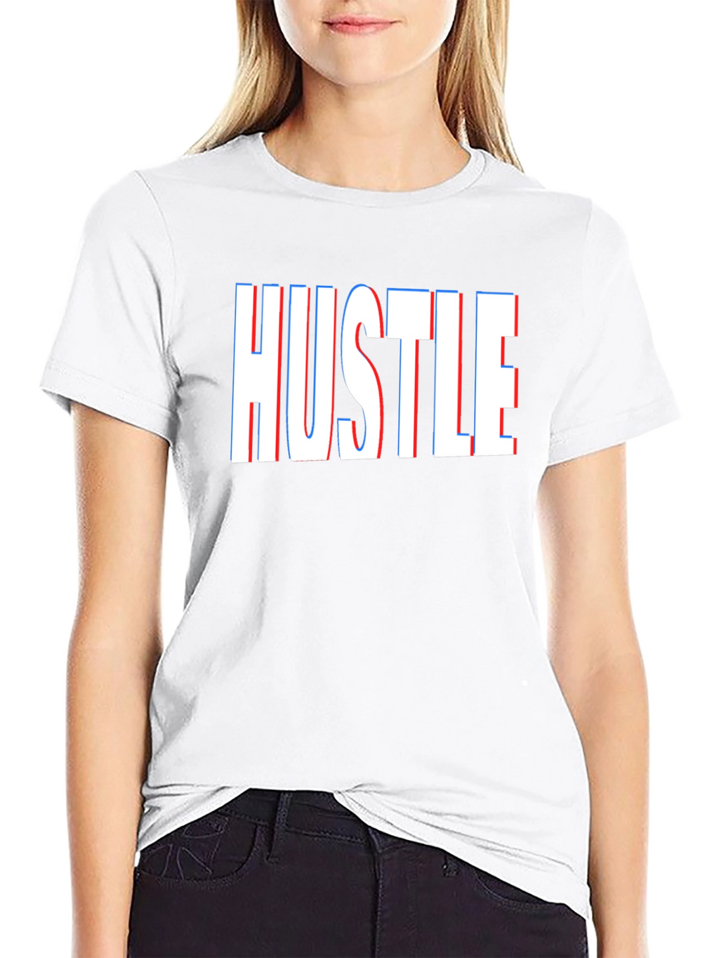 HUSTLE Graphic T-Shirt - Bold Statement Tee