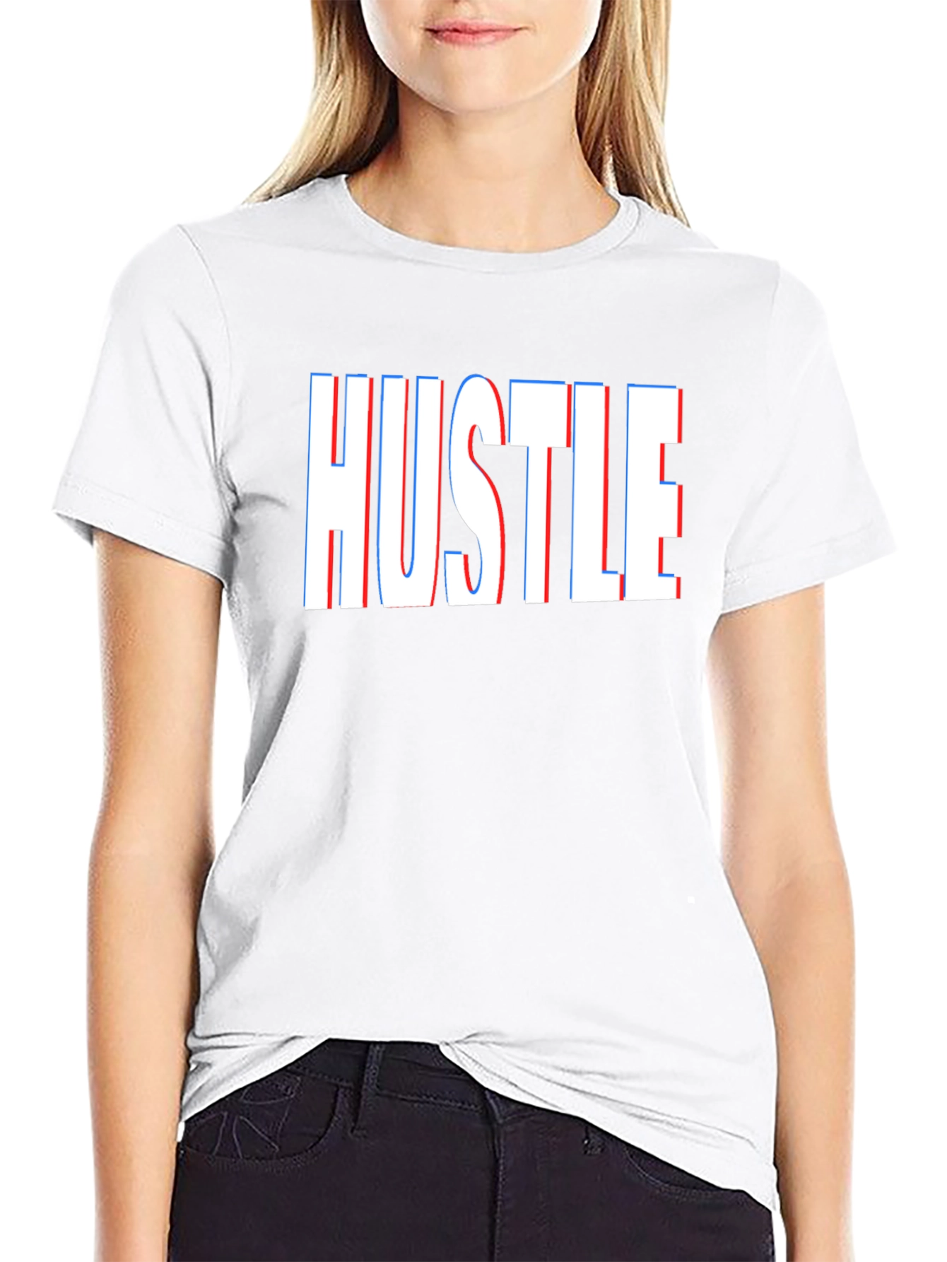 HUSTLE Graphic T-Shirt - Bold Statement Tee