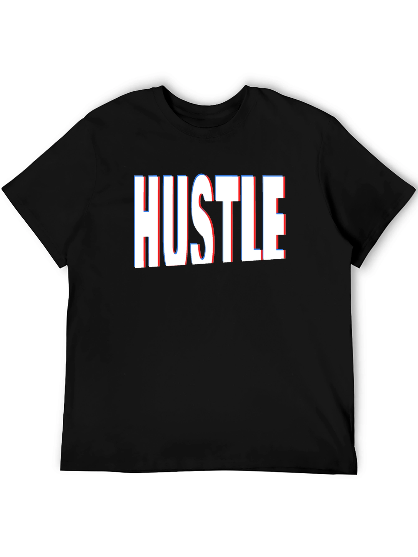 HUSTLE Graphic T-Shirt - Bold Statement Tee