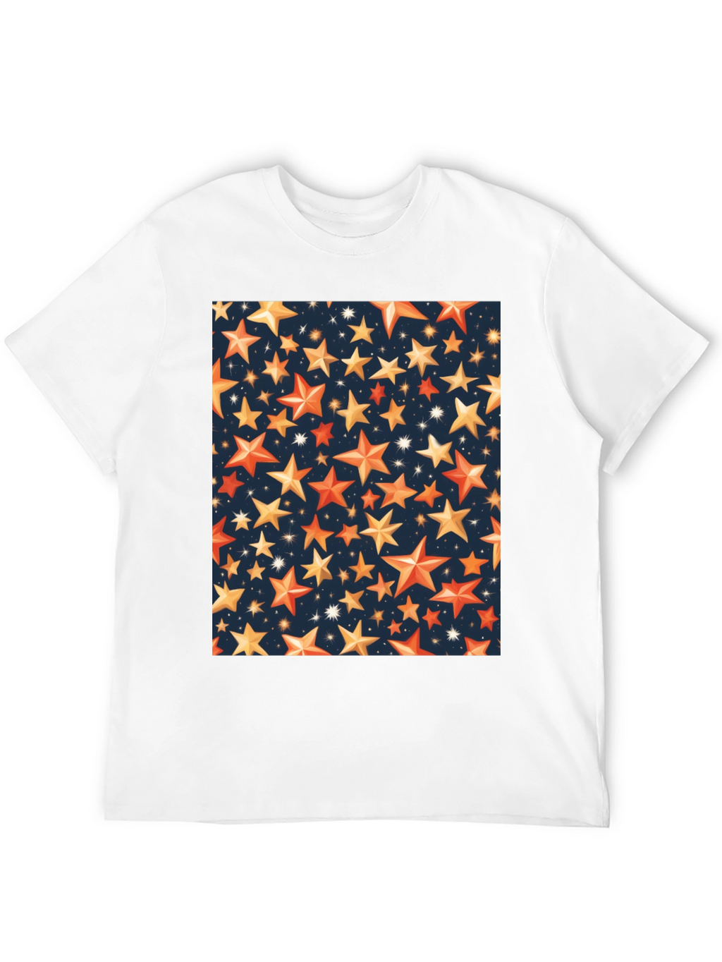 Starry Night Graphic Tee - Premium Black T-Shirt