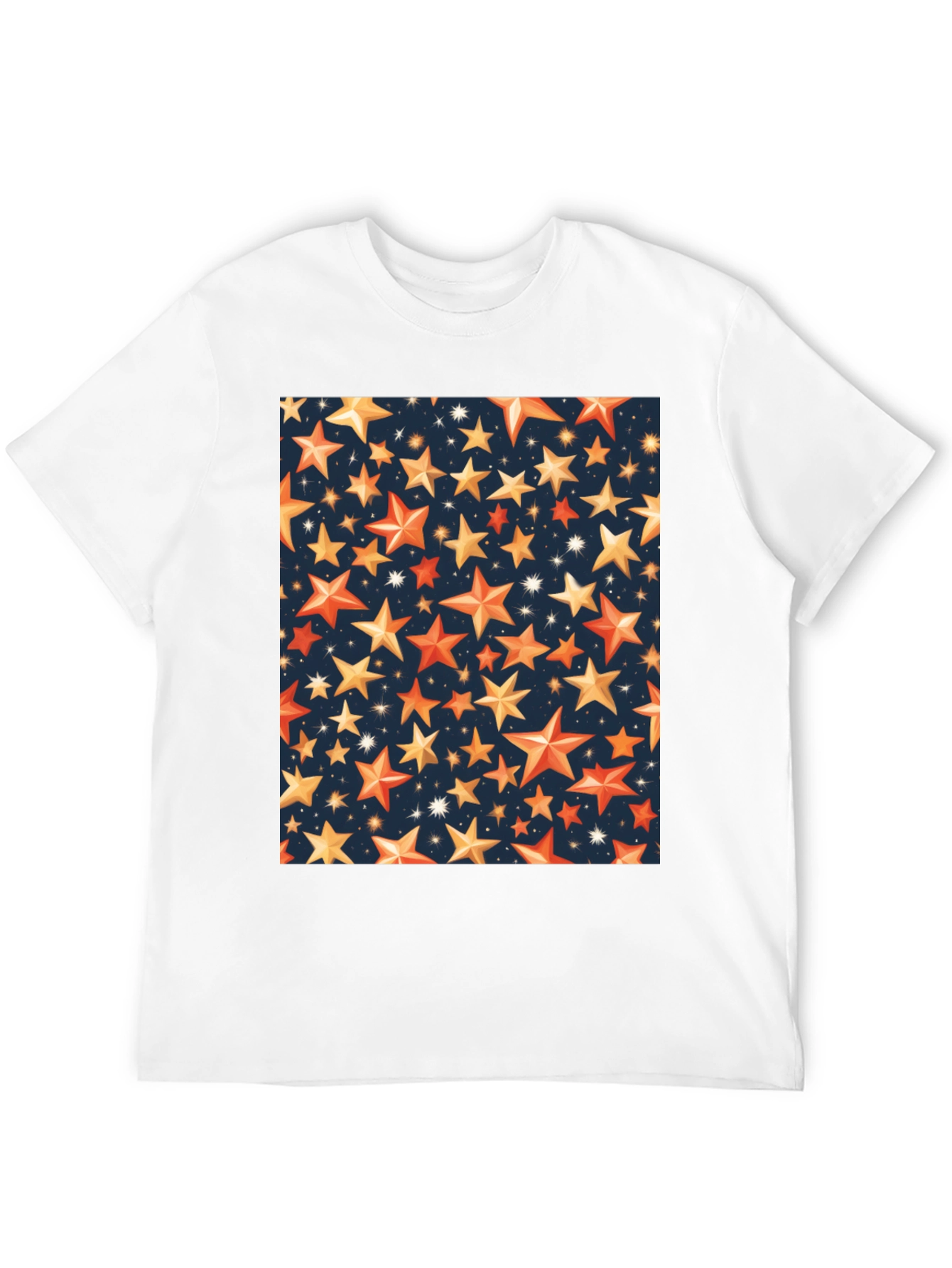 Starry Night Graphic Tee - Premium Black T-Shirt