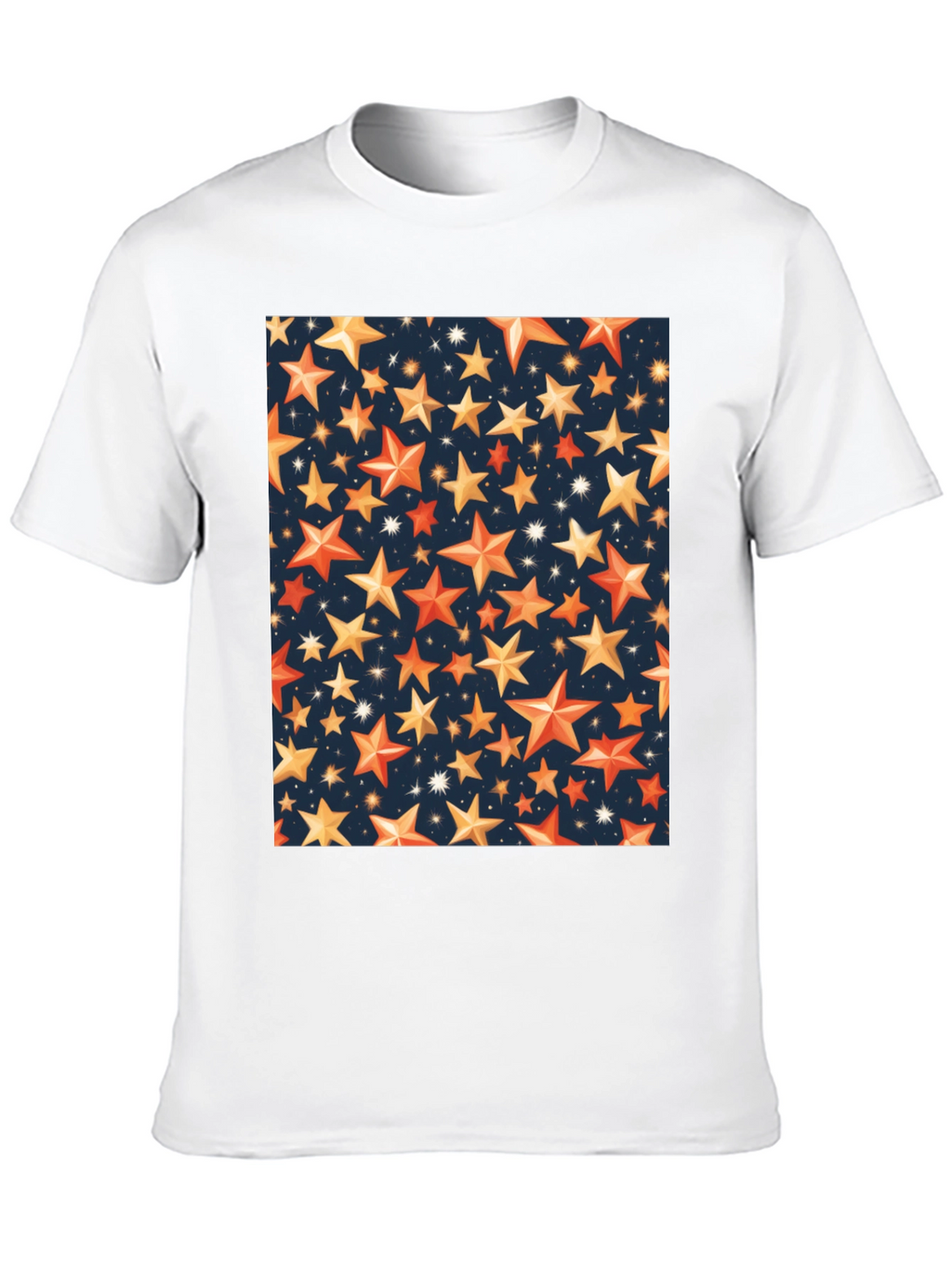 Starry Night Graphic Tee - Premium Black T-Shirt