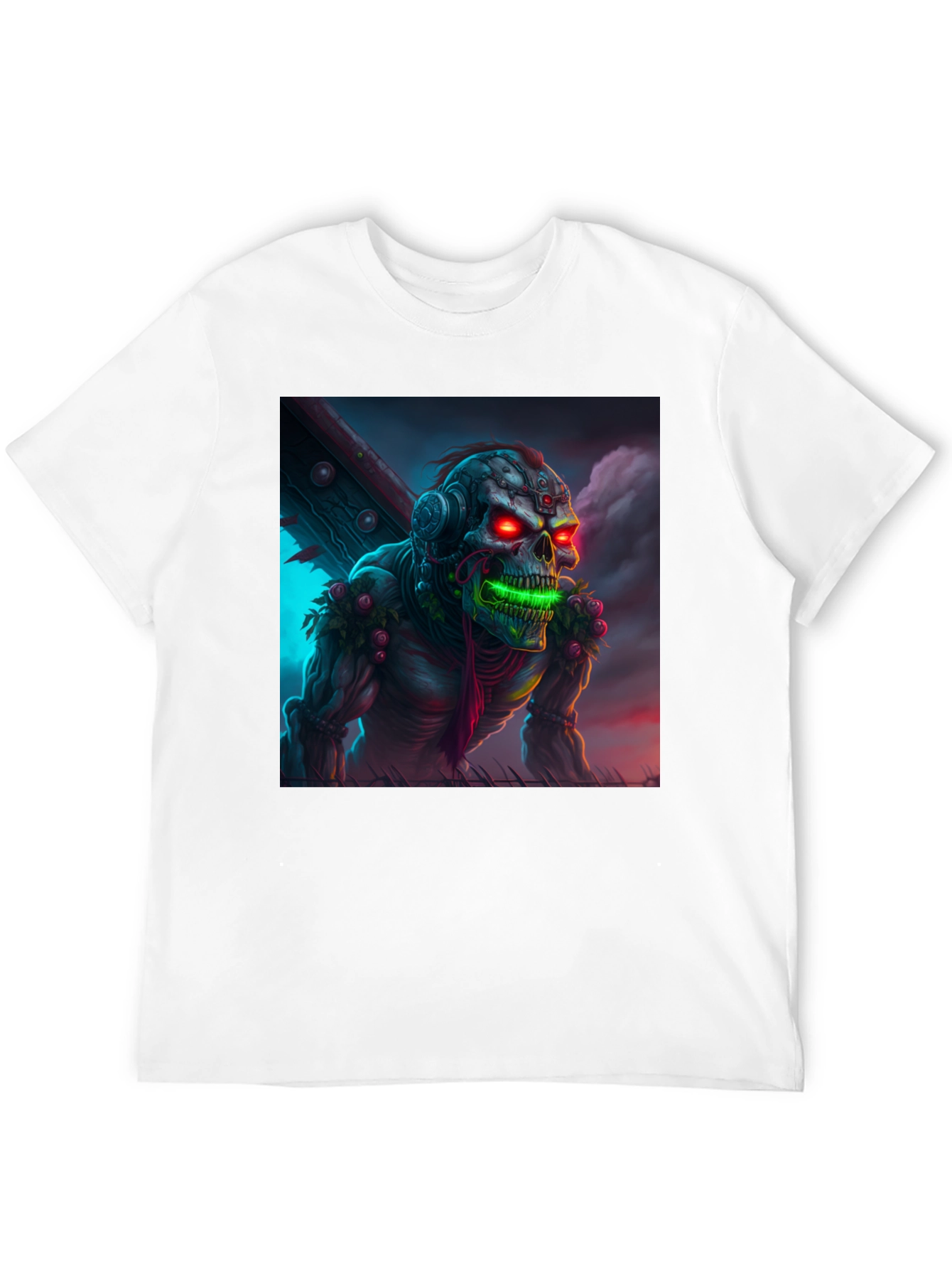 Cyberpunk Zombie T-Shirt - Unique Graphic Tee