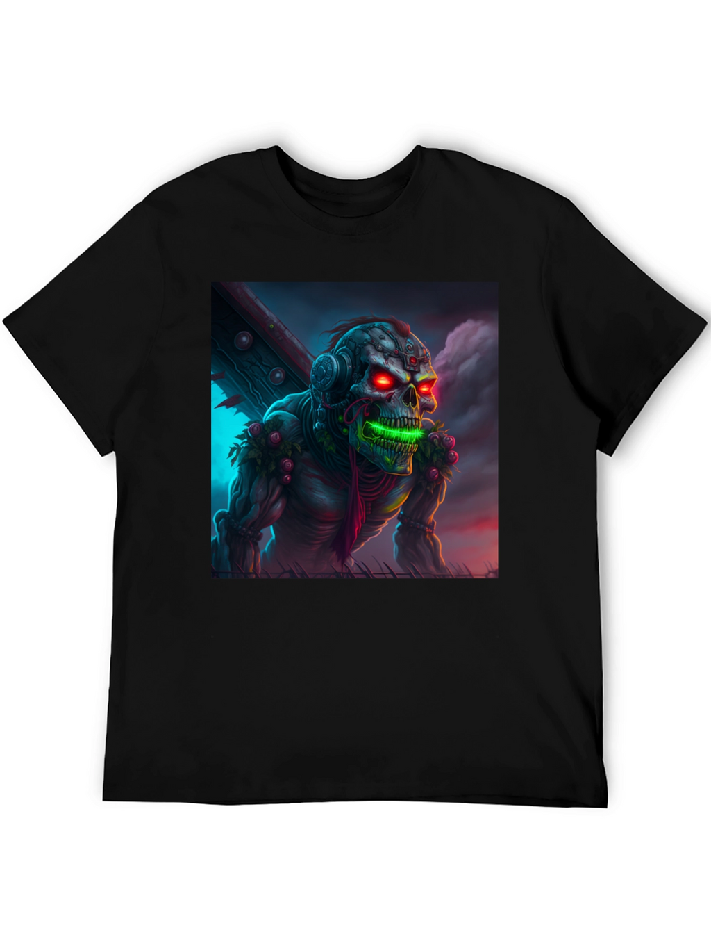 Cyberpunk Zombie T-Shirt - Unique Graphic Tee