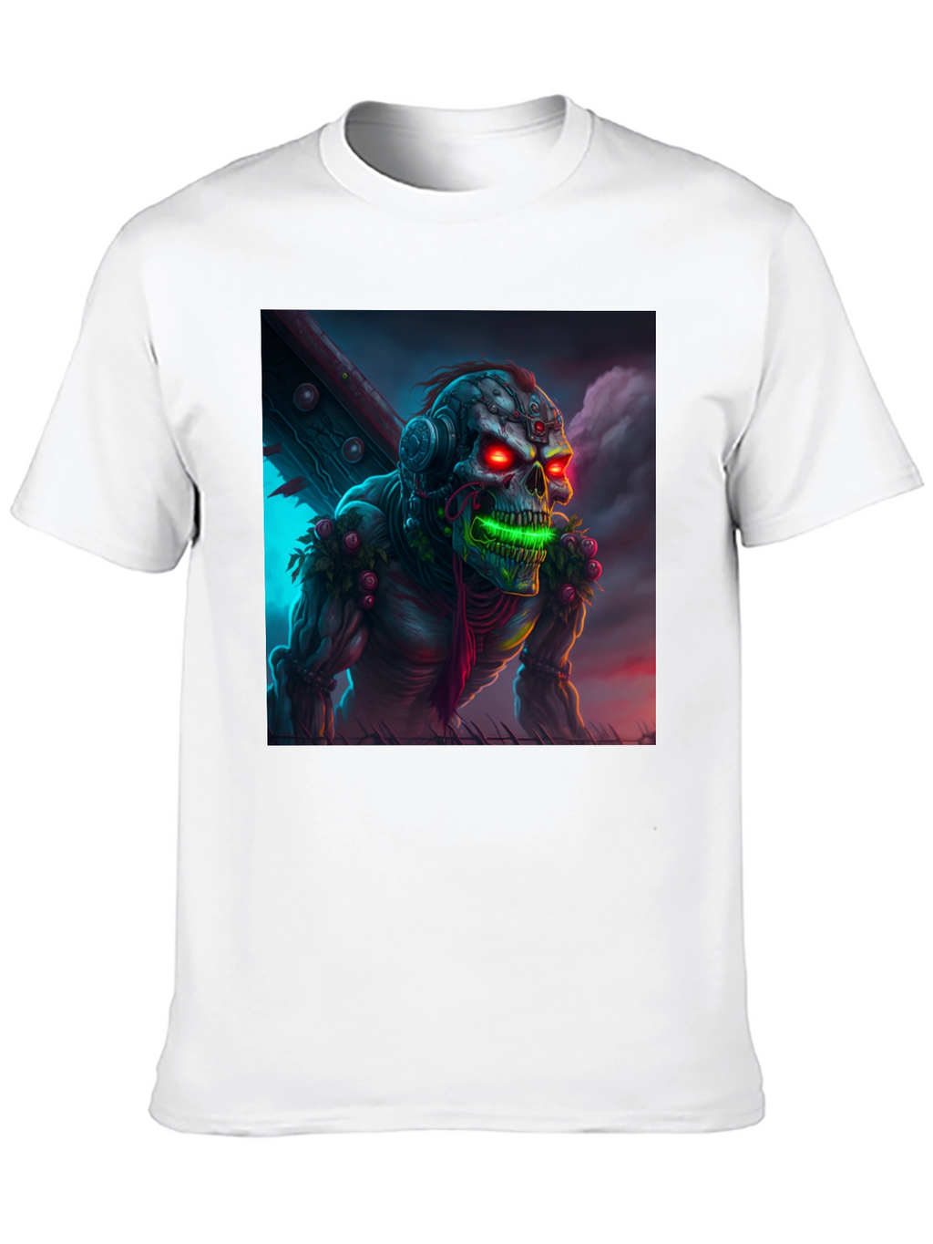 Cyberpunk Zombie T-Shirt - Unique Graphic Tee