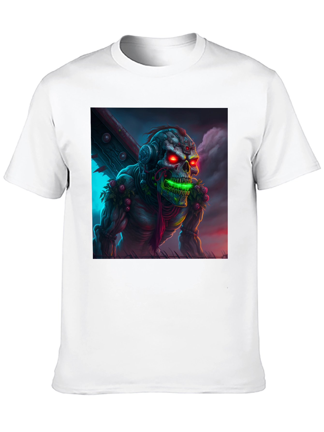 Cyberpunk Zombie T-Shirt - Unique Graphic Tee