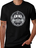 Viking Ship Graphic Tee - Black