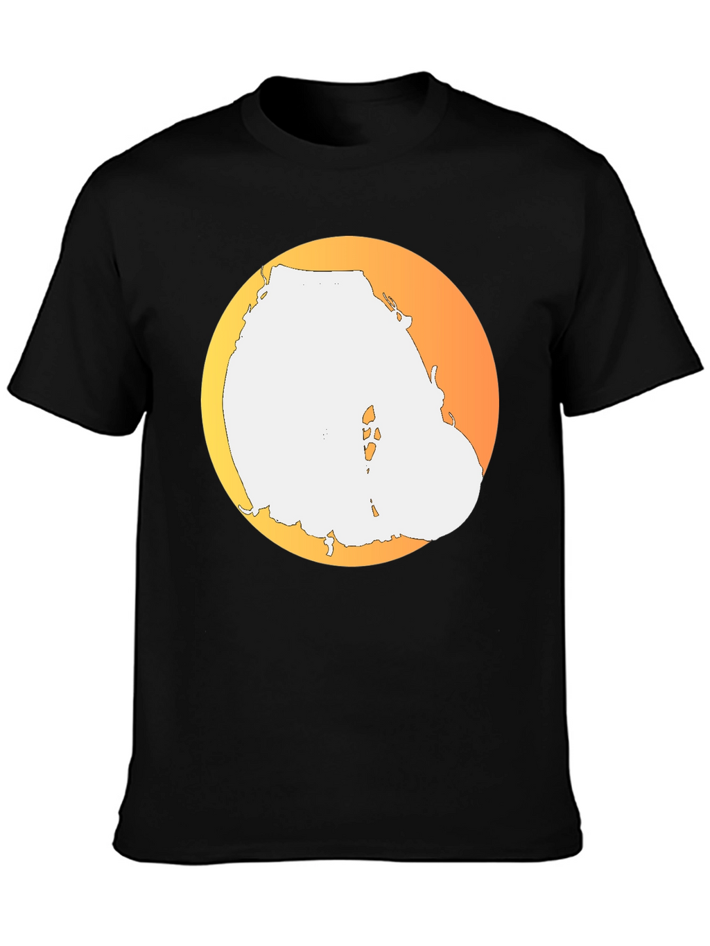Sunset Island Tee - Black Graphic T-Shirt