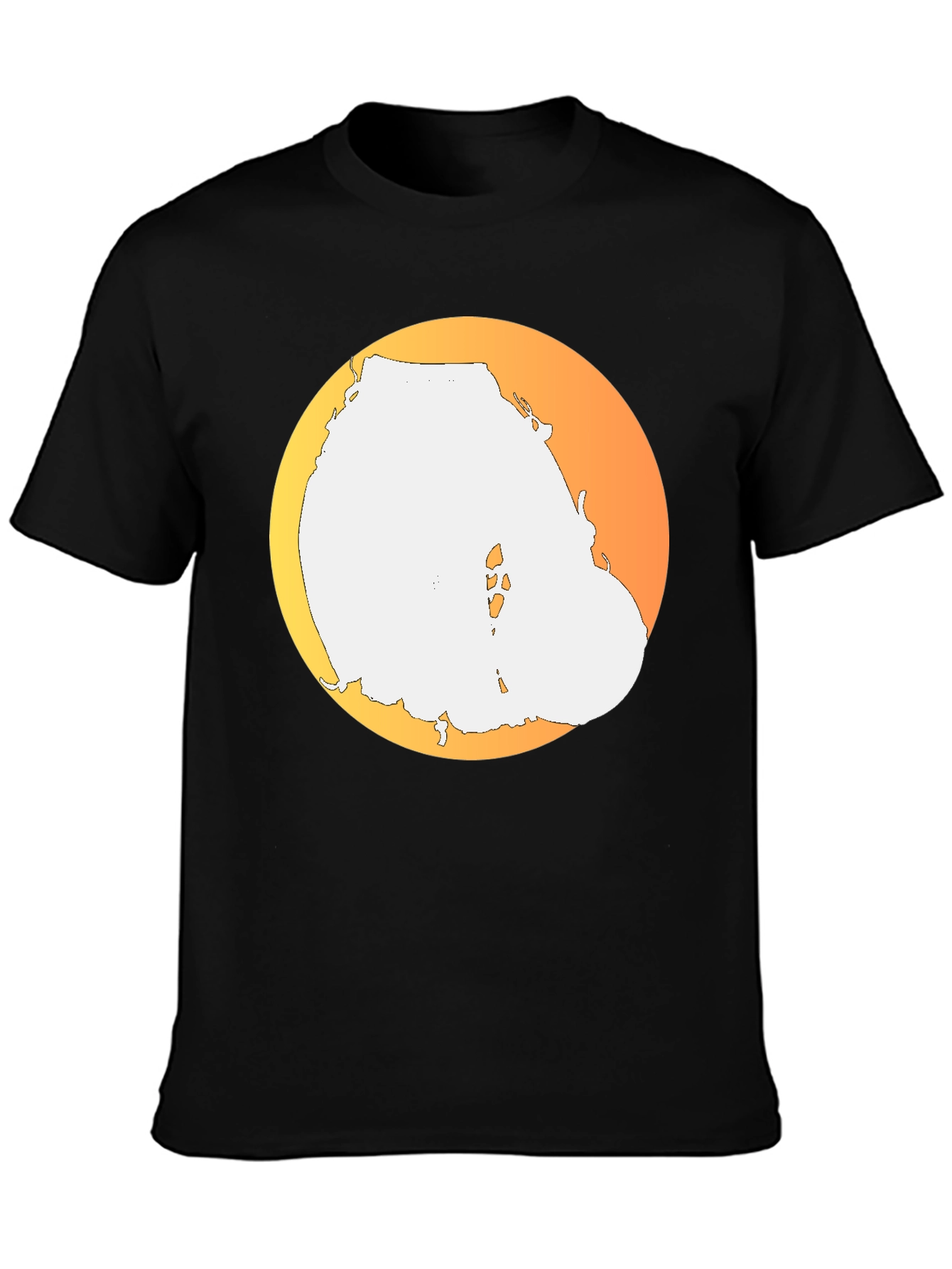 Sunset Island Tee - Black Graphic T-Shirt