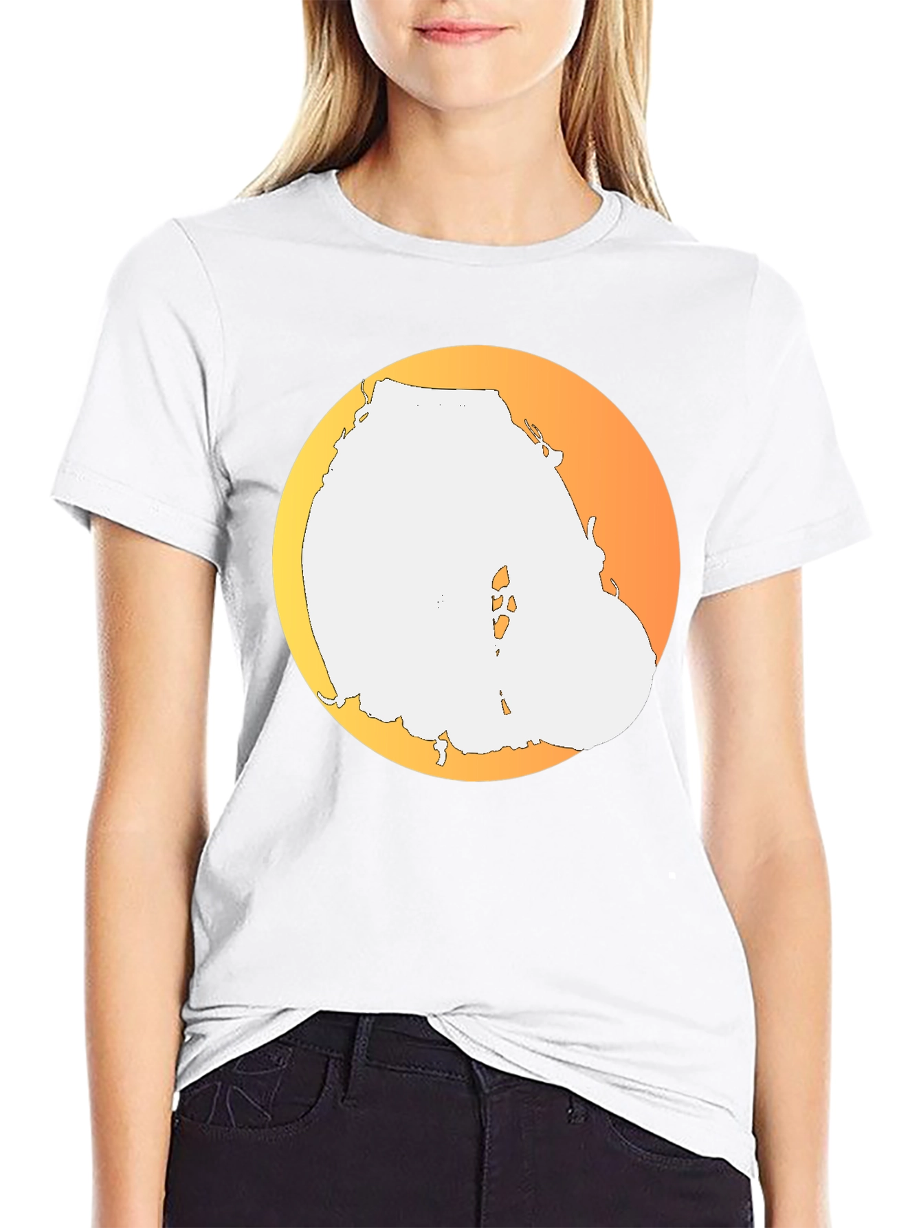 Sunset Island Tee - Black Graphic T-Shirt