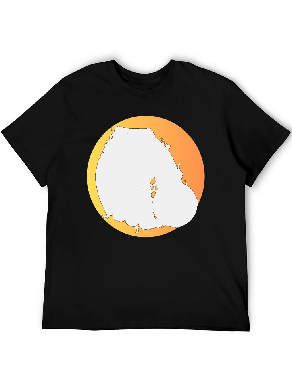 Sunset Island Tee - Black Graphic T-Shirt