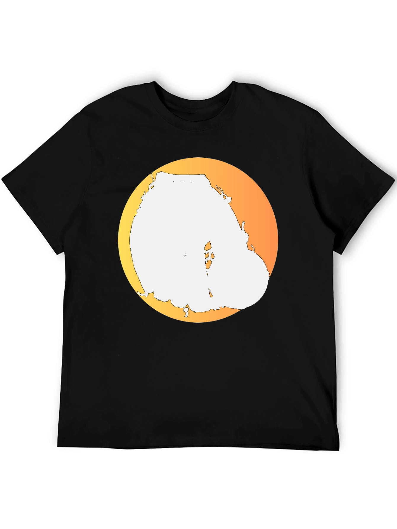 Sunset Island Tee - Black Graphic T-Shirt