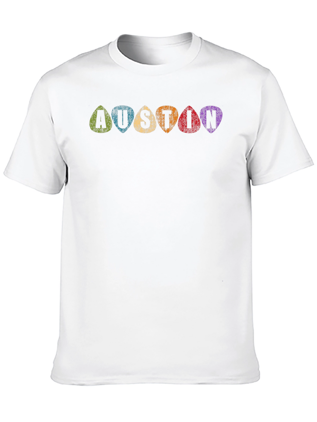 Austin Guitar Pick Tee - Music City Style