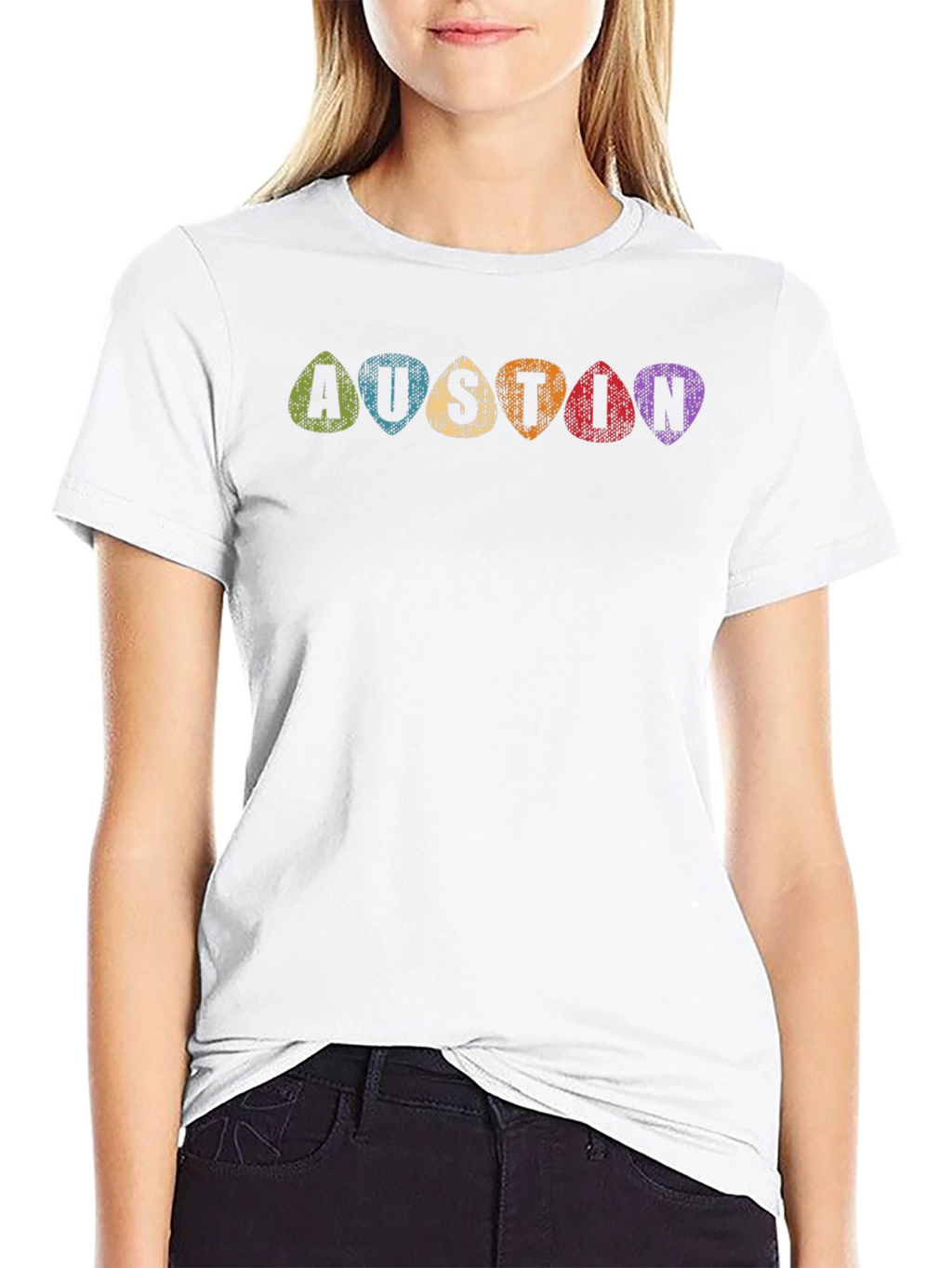 Austin Guitar Pick Tee - Music City Style