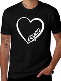 Vegan Heart Graphic Tee - Black