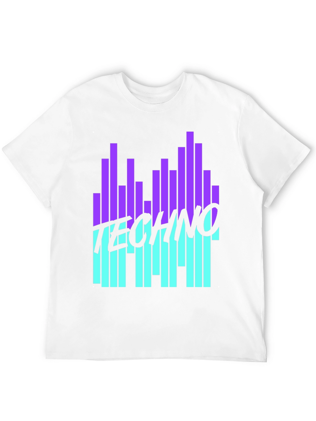 Techno Music Graphic Black T-Shirt