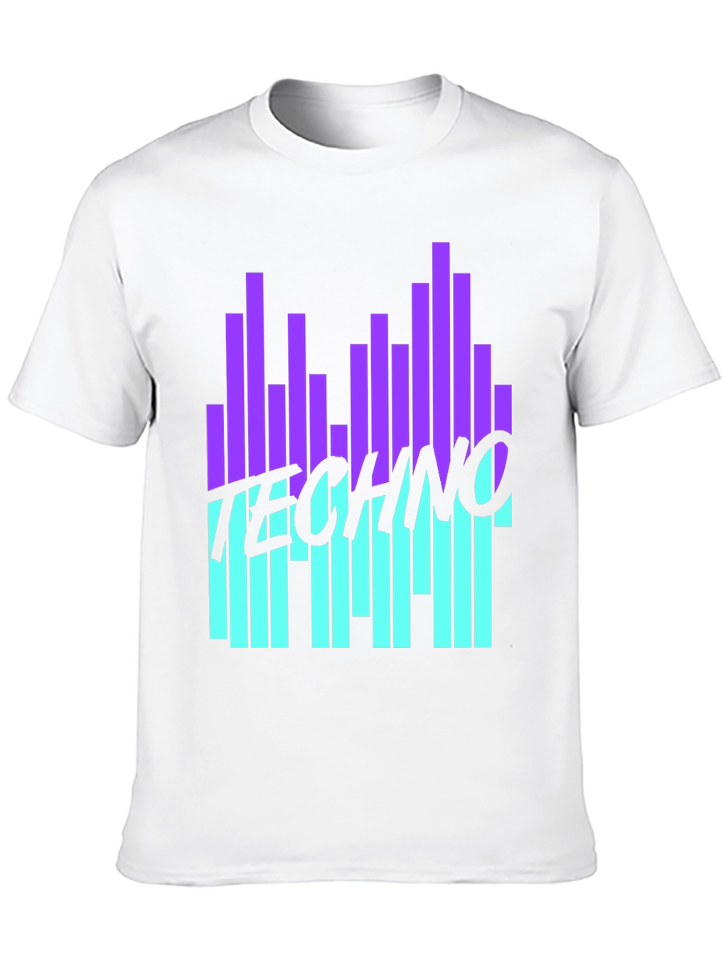 Techno Music Graphic Black T-Shirt