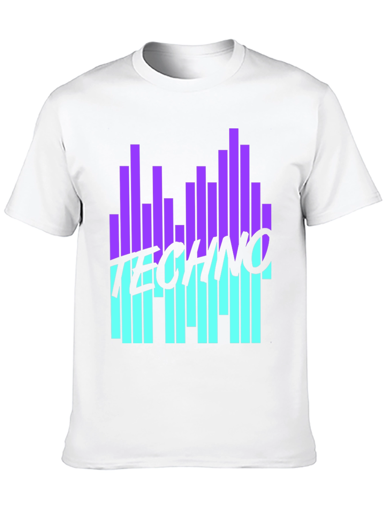 Techno Music Graphic Black T-Shirt