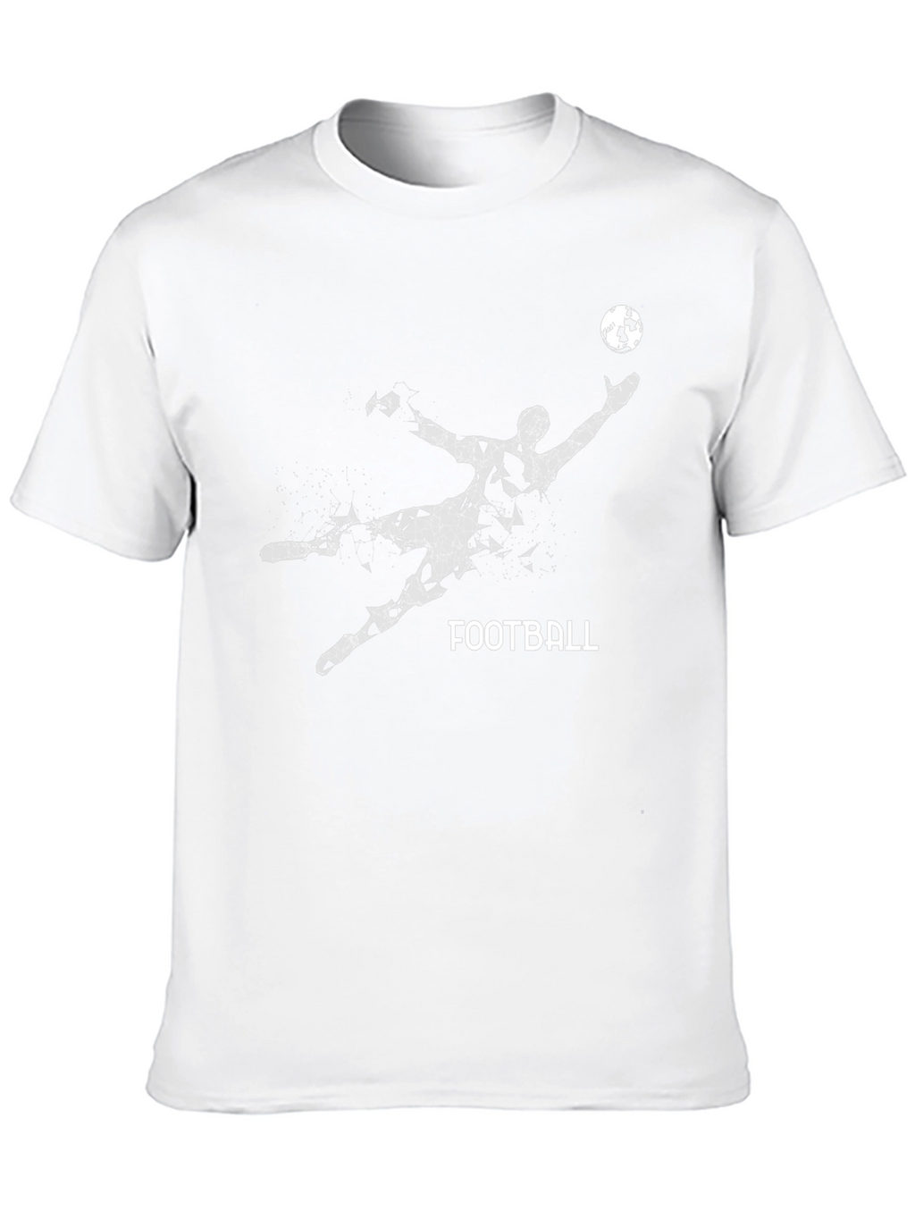 Mens Black Football Graphic Tee Shirt