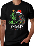 Is This Jolly Enough? Cat Christmas T-Shirt