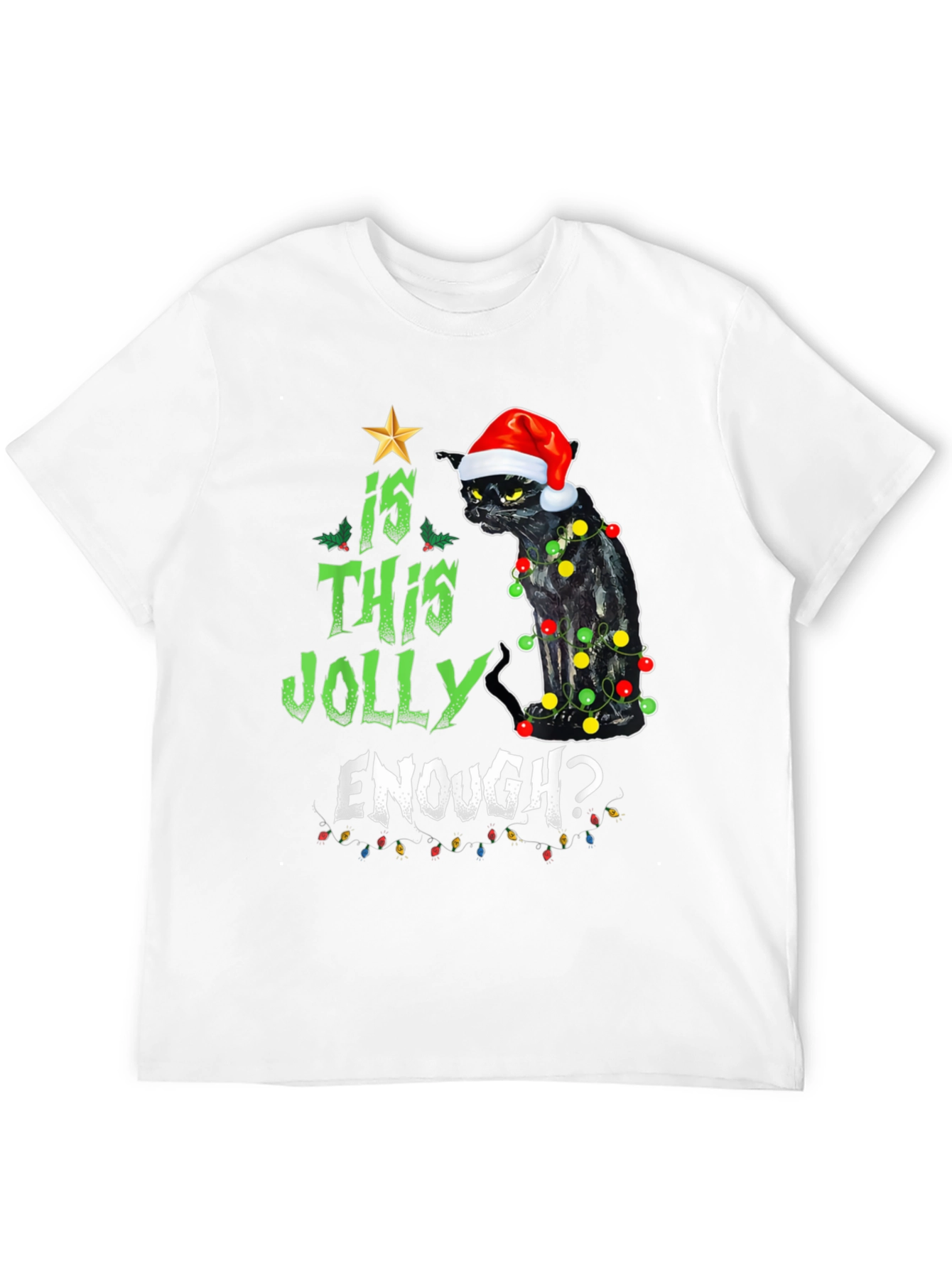 Is This Jolly Enough? Cat Christmas T-Shirt