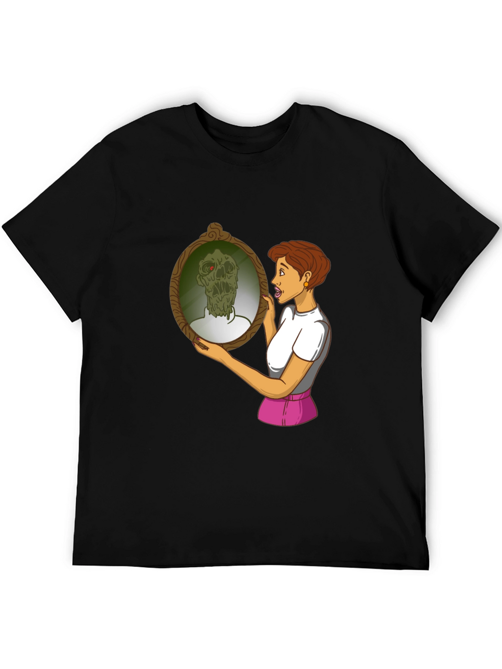 Zombie Mirror T-Shirt - Funny Graphic Tee