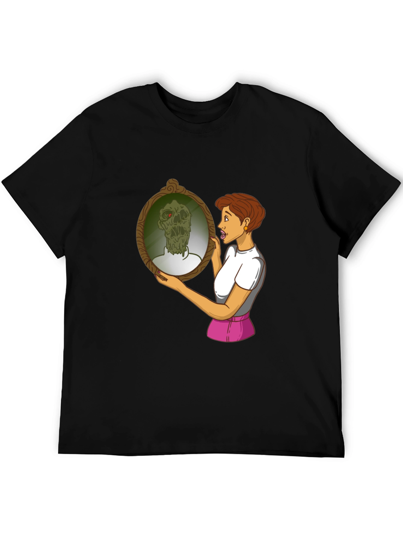Zombie Mirror T-Shirt - Funny Graphic Tee