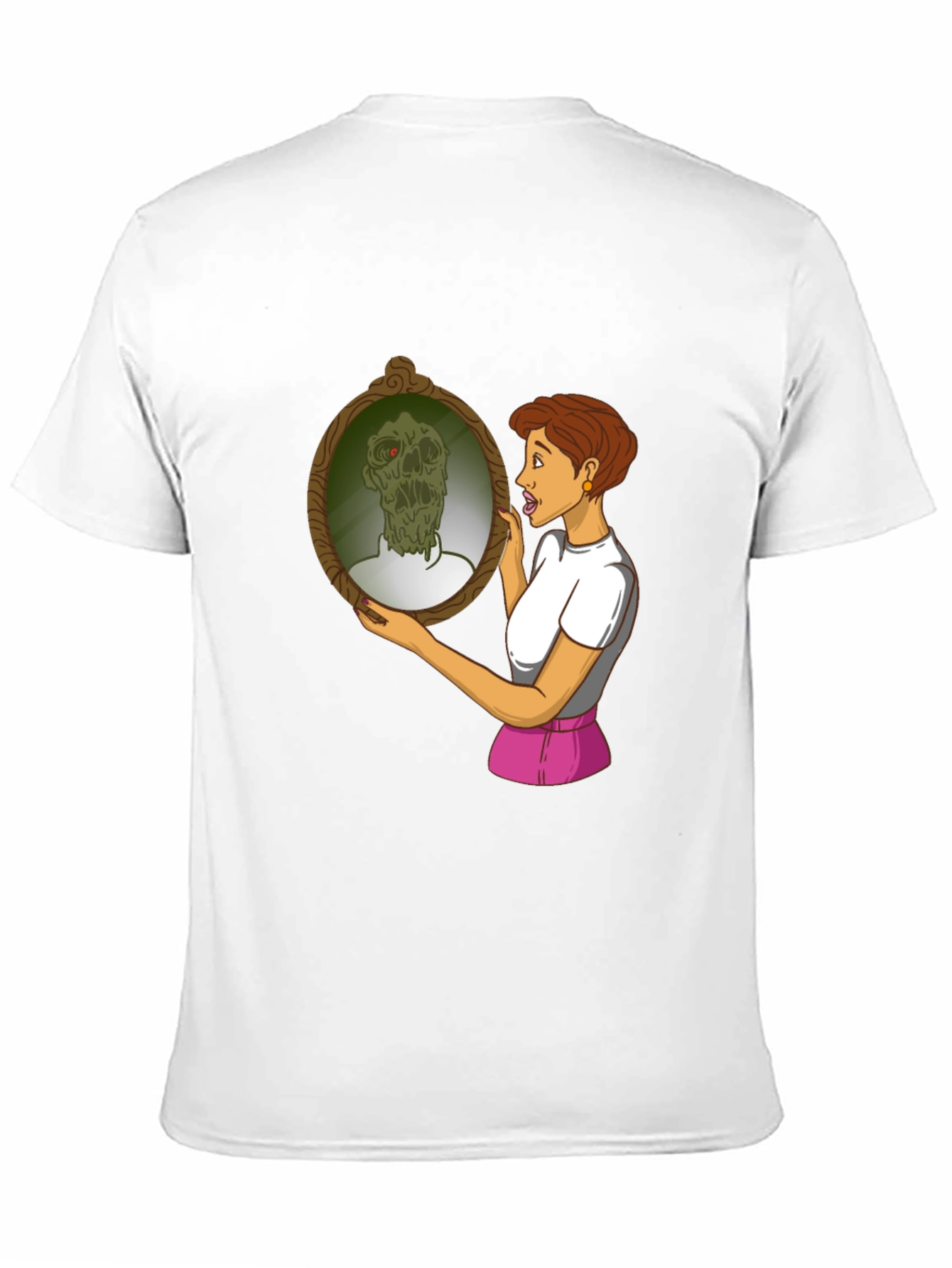 Zombie Mirror T-Shirt - Funny Graphic Tee