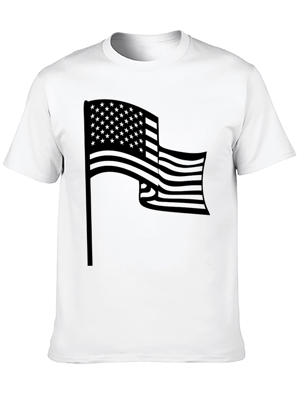 American Flag Graphic T-Shirt - Black