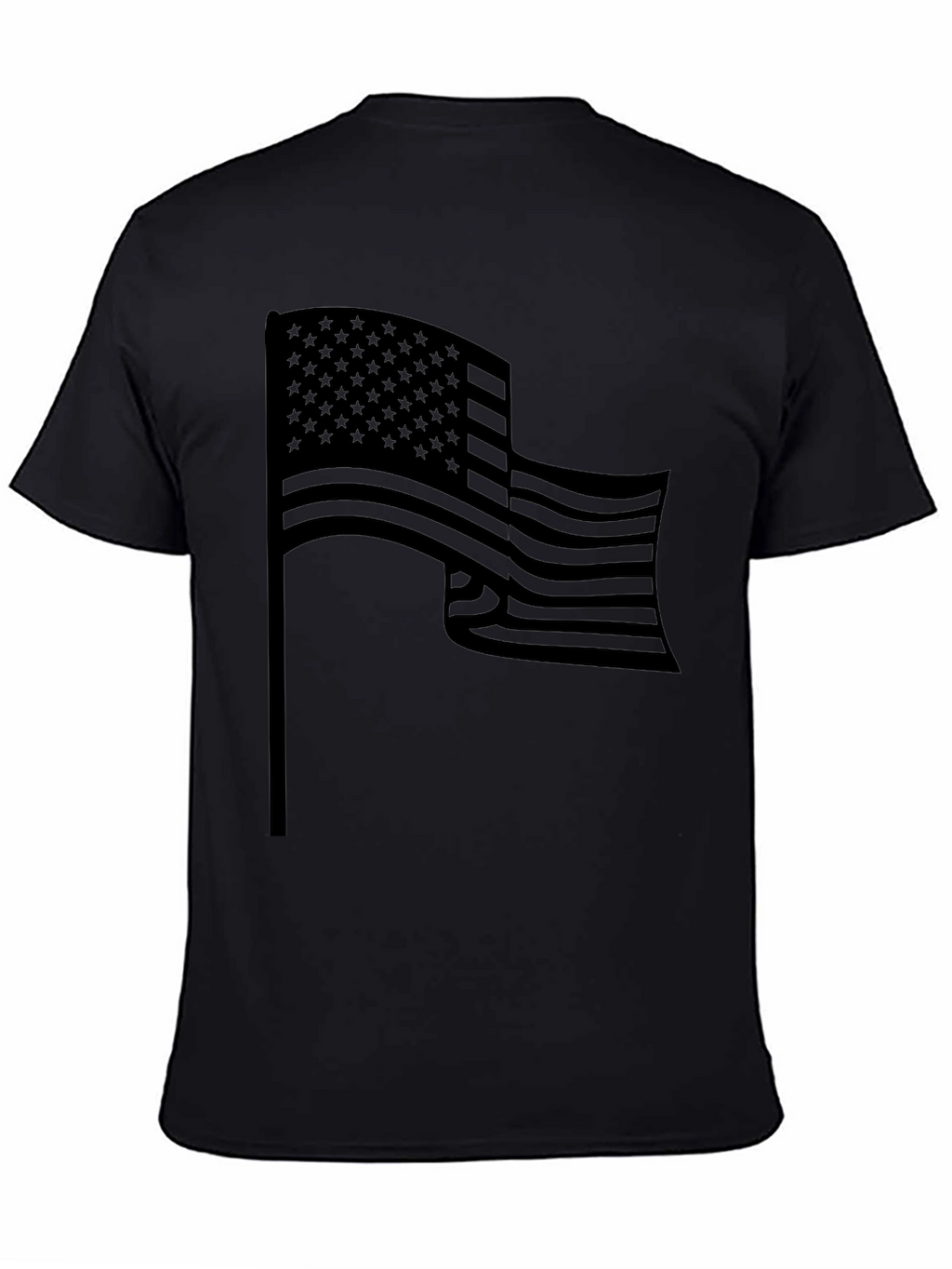 American Flag Graphic T-Shirt - Black