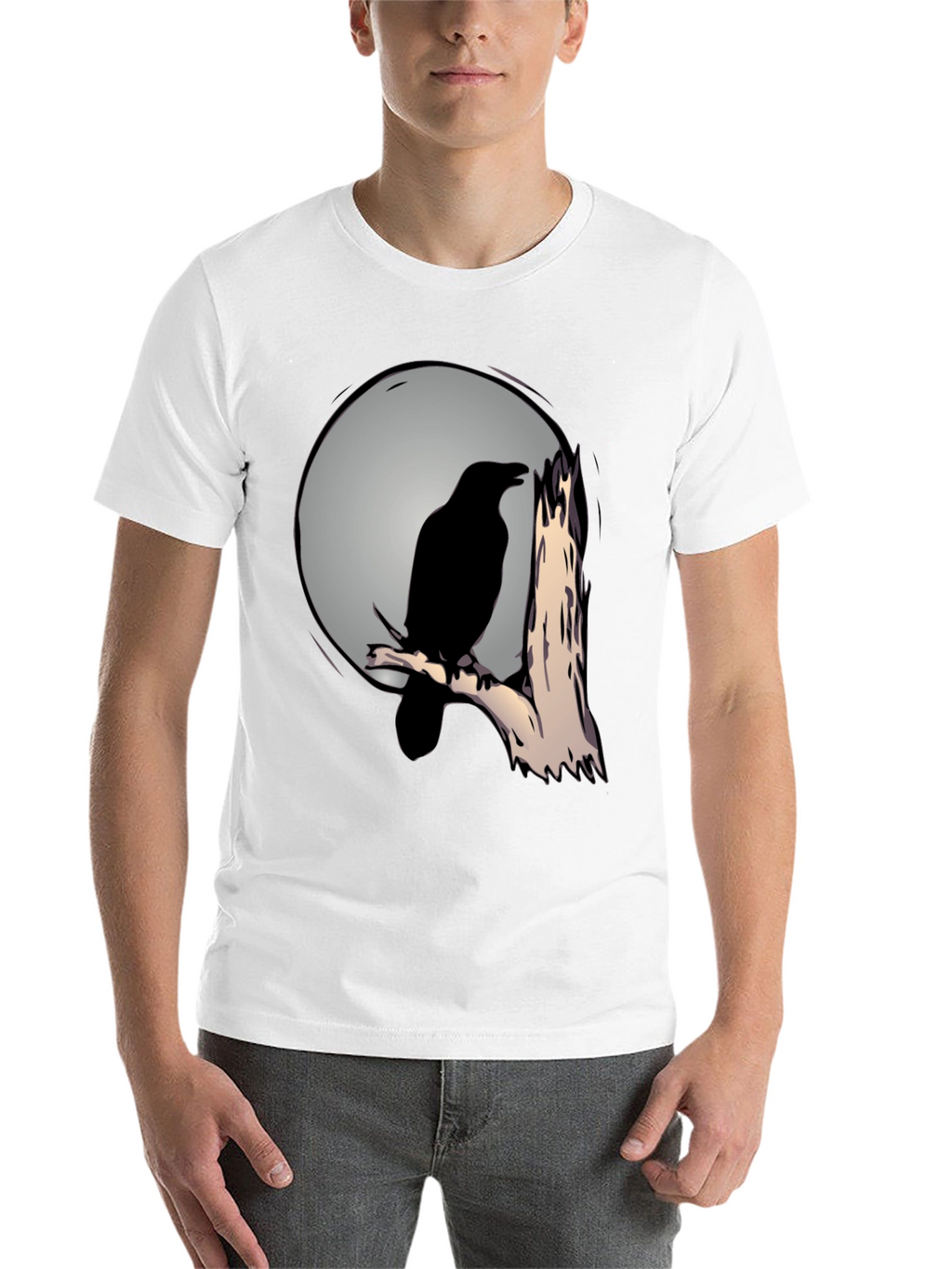 Raven Moon T-Shirt - Mens Graphic Tee