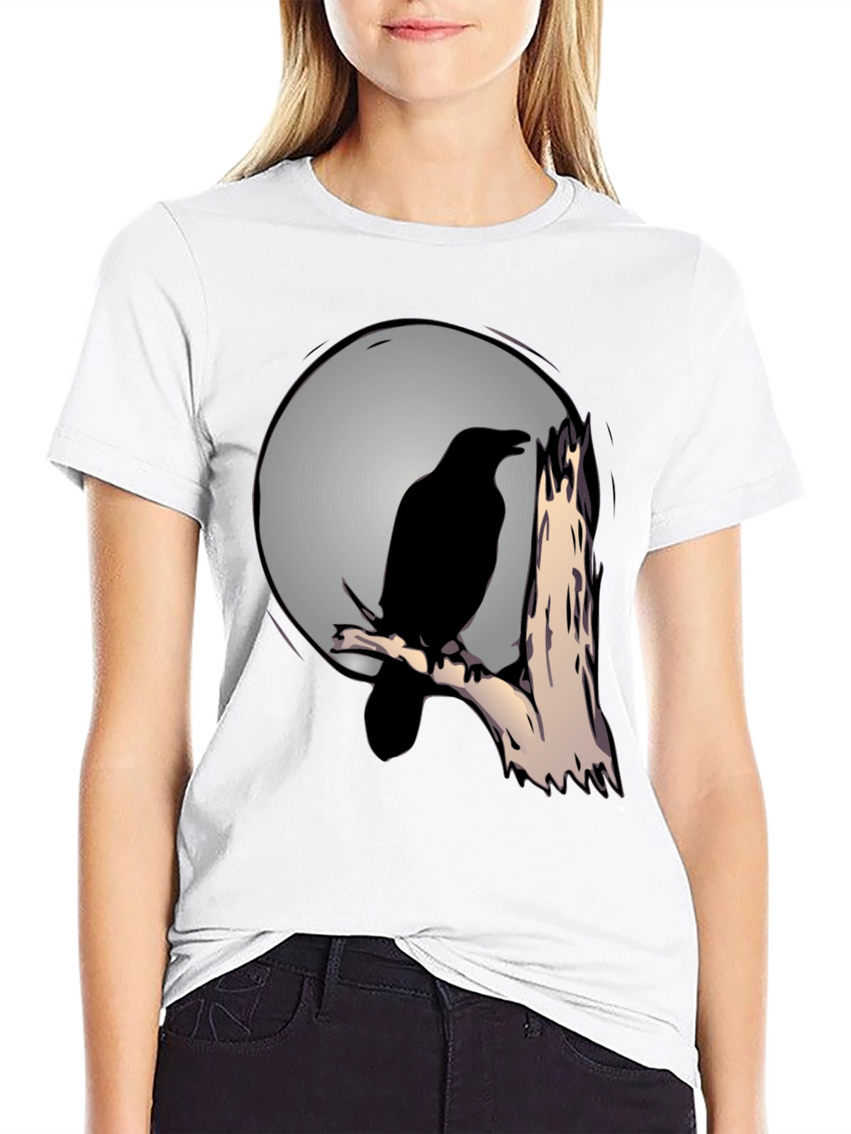 Raven Moon T-Shirt - Mens Graphic Tee