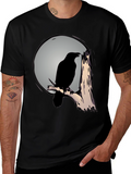 Raven Moon T-Shirt - Mens Graphic Tee