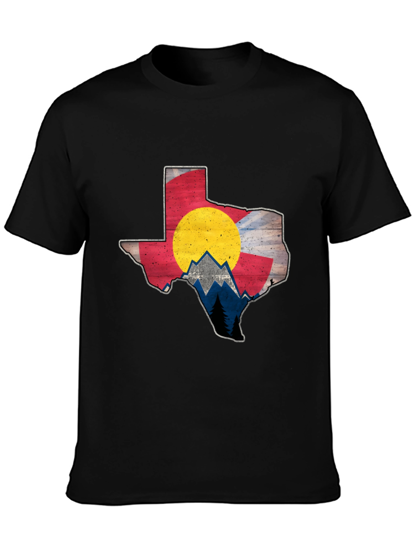 Colorado Texas State Flag Graphic Tee