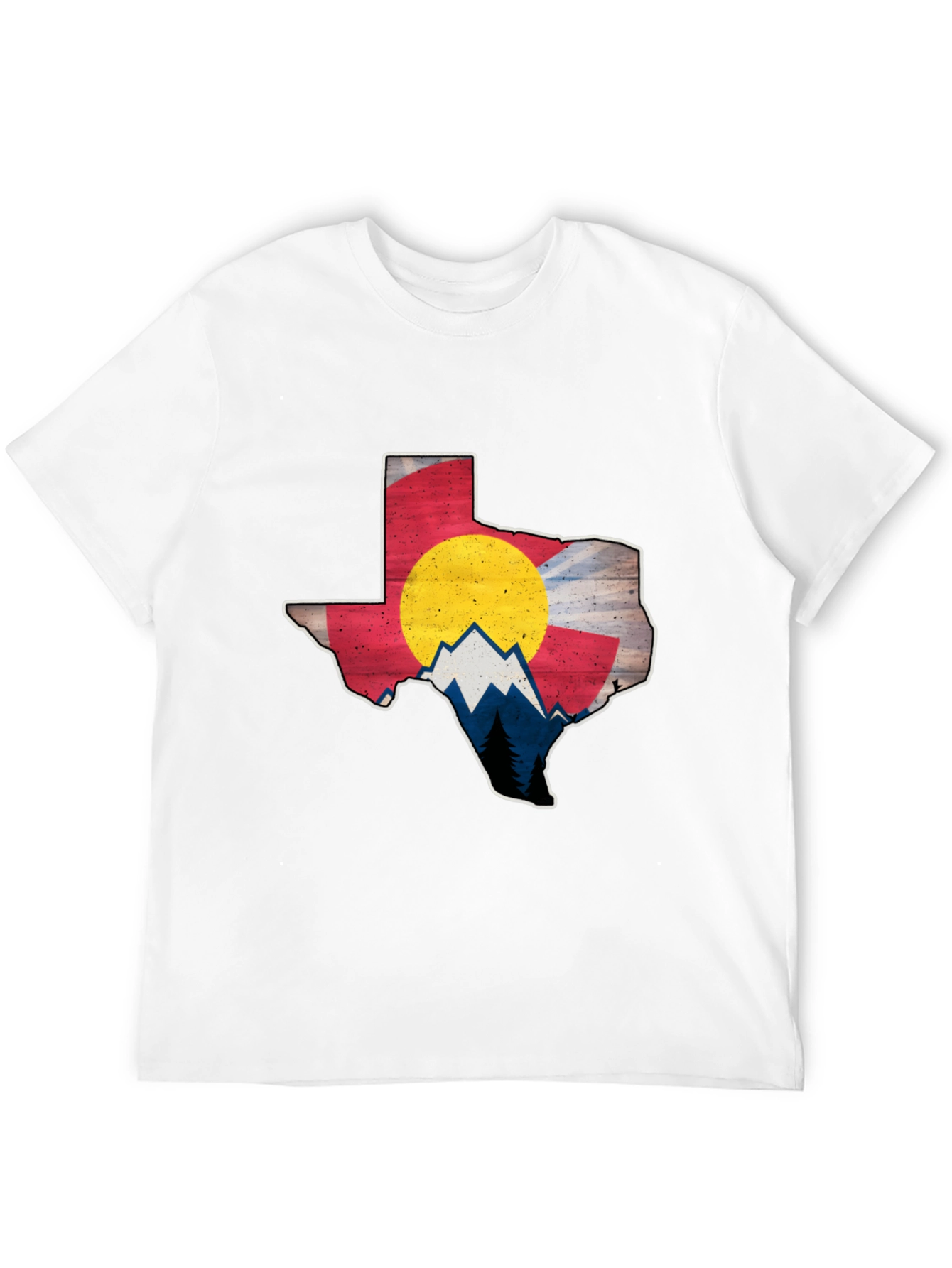 Colorado Texas State Flag Graphic Tee